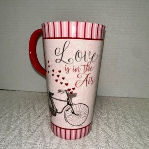 Cypress “Love is in the Air” Valentine travel mug Red and White Love Mug